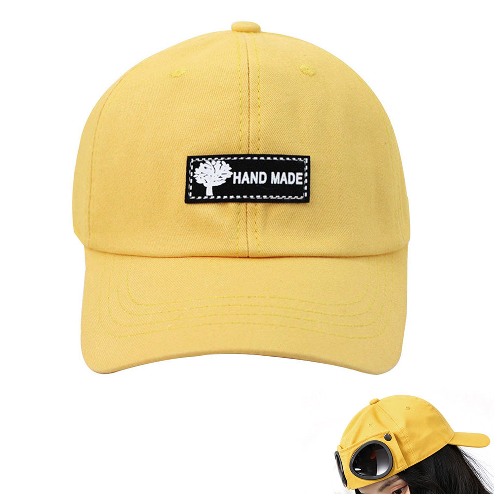 2 In 1 Adjustable Duckbill Hat Eye Shade Baseball Cap Yellow