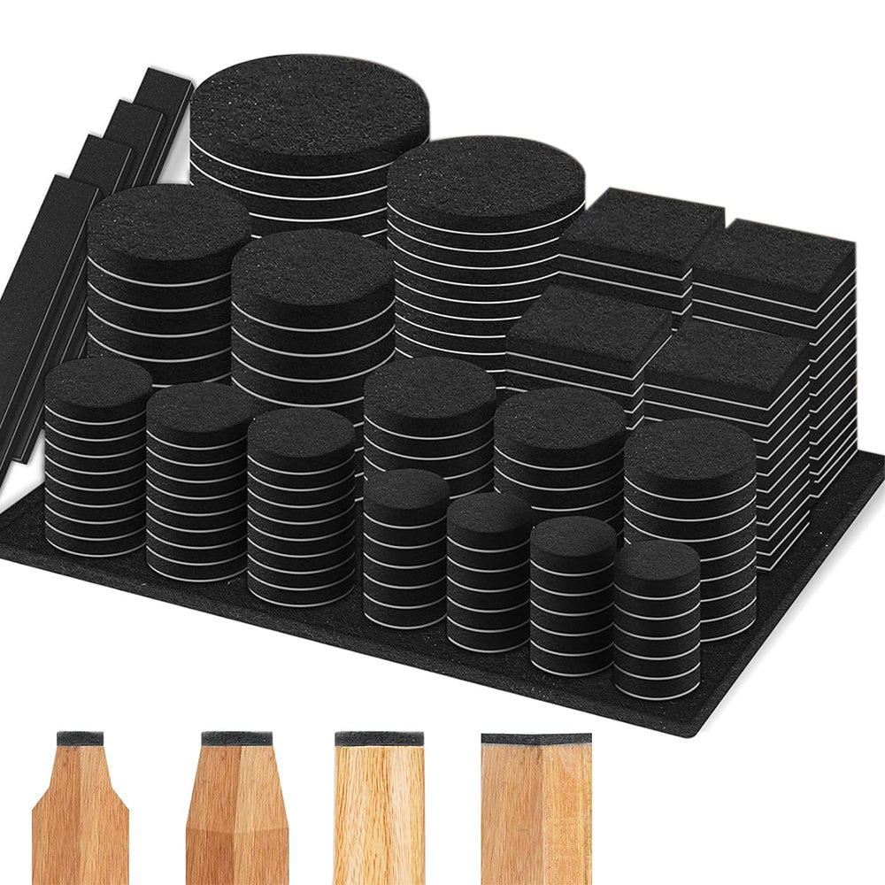 300Pcs Self Adhesive Felt Furniture Pads Scratch Resistant for Hardwood Floors