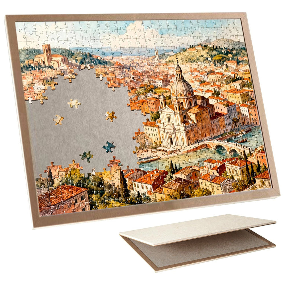 Foldable Puzzle Board for 1000 Pieces - Beige