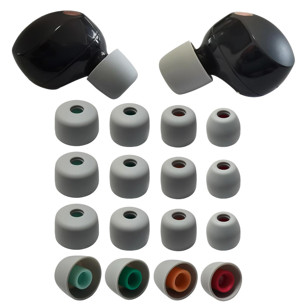 8 Pairs Silicone EarBuds Ear Tips For Sony WF-1000XM5 Earphones-Light Grey