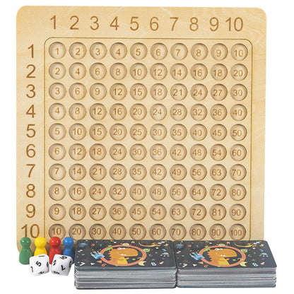 Montessori Multiplication Board Wooden Counting Toy Math Educational Toys