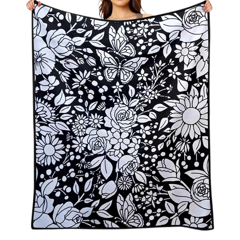 Washable DIY Coloring Blanket for Adults - Style 1