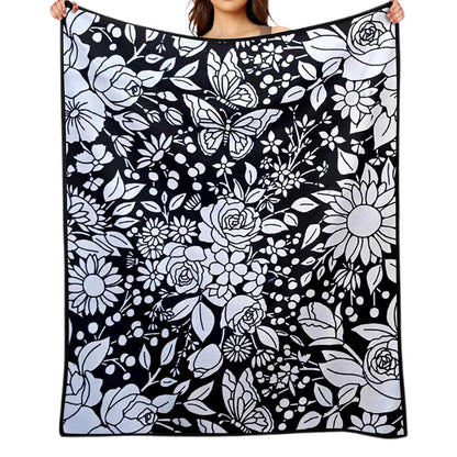 Washable DIY Coloring Blanket for Adults - Style 1
