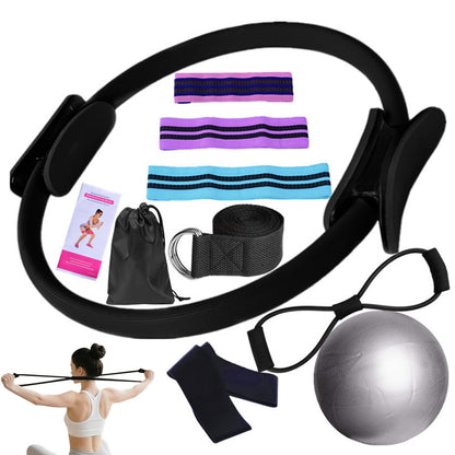 Yoga Set Pilates Essentials Kit For Women With Pilates Ring And Ball -Black