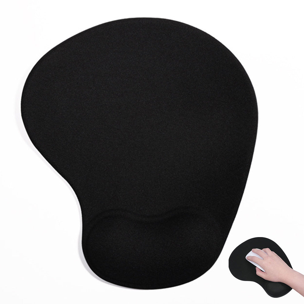 Non Slip Ergonomic Mouse Pad With Wrist Rest Silicone Wrist Support Mouse Mat For Computer-Black