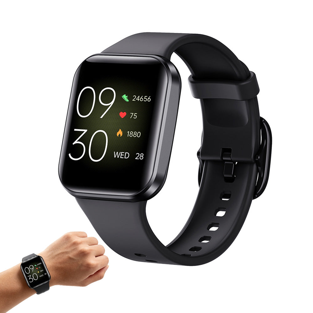 Smart Watch Fitness Tracker Heart Rate 25 Sport Modes for Men Women Waterproof-Black