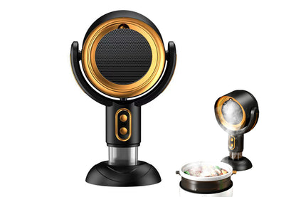 Portable Smoke Purifier Fan Removes Odors Dust Smoke for Cooking and Camping BBQ -BlackGold
