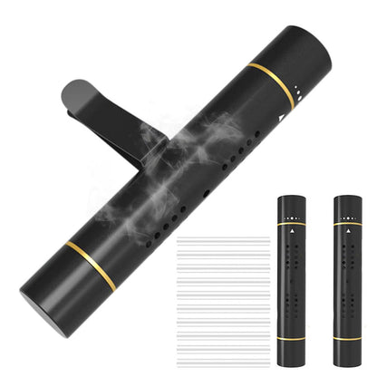 Car Air Vent Clip Air Freshener with Scent Sticks Metal Aroma Diffuser for Vehicle Interior-Black