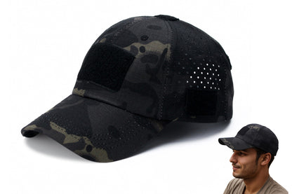 Baseball Cap Adjustable Size Golf Dad Hat with Glasses Holder-Green