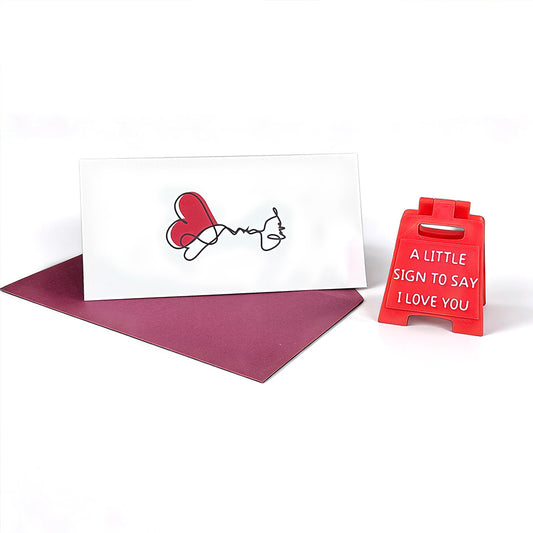 A Little Sign to Say I Love You Mini Ornament Plaque for Home Desk Decoration