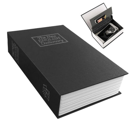 Fake Book Safe with Combination Lock Book Safe Lock Box for Cash Jewellery-Black