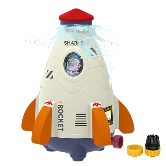 Water Pressure Lift Sprinkler Toy Sprinkler Rocket Launcher Outdoor Water Toys-White