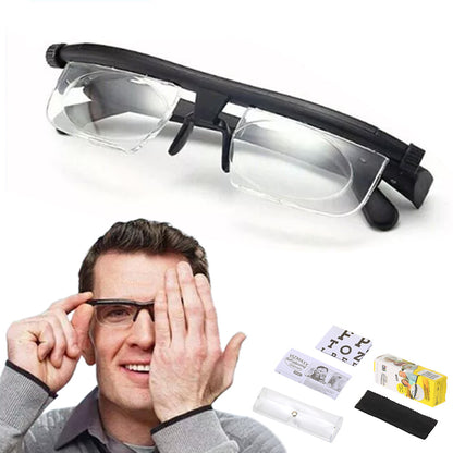 Flex Focus Adjustable Glasses Variable Focus Distance Vision Reading Eyeglasses Adjustable Unisex Glasses