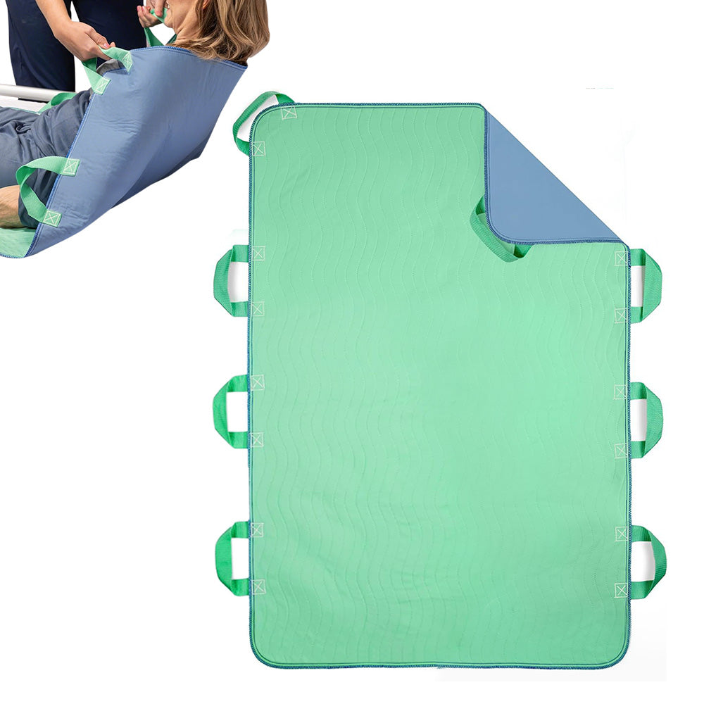 Absorbent Bed Pad Washable and Leak-Proof with 8 Handles