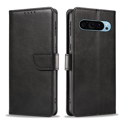 Wallet Case for Pixel 10 and 10 Pro Holder Snap-Lock Flip Cover-Black