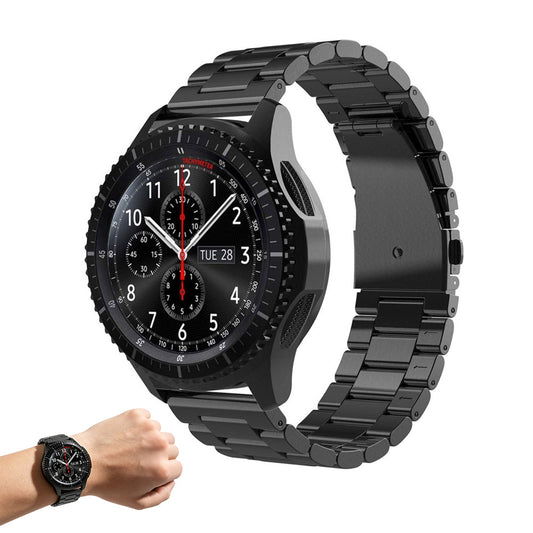 Stainless Steel Replacement Band for Samsung Gear S3 Strap-Black