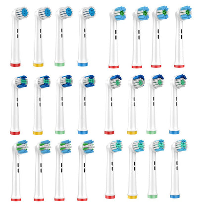 24Pcs Oral B-Compatible Whitening Toothbrush Heads Style 1