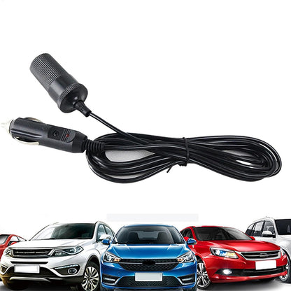12V Car Cigarette Lighter Adapter Extension Cable Cord Plug Connector