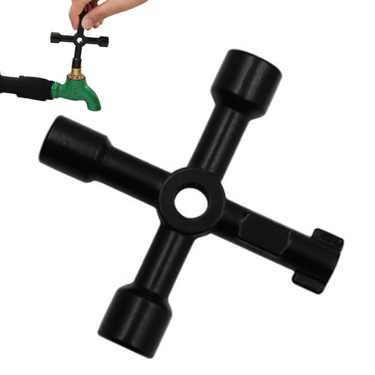 Multi-Functional Electrical Switchboards Key Lock Tools Security Switch Key Wrench-Black