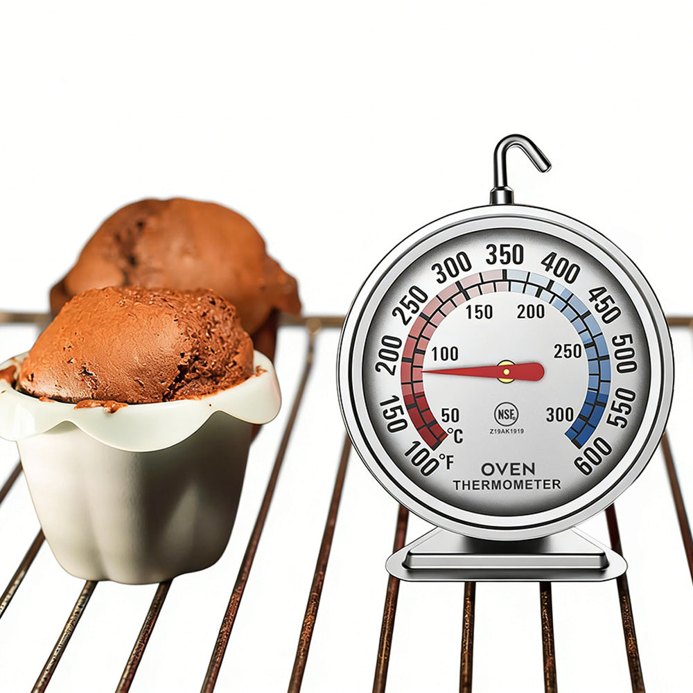 Oven Thermometer Stainless Steel Accurate Temperature Gauge for Home Kitchen