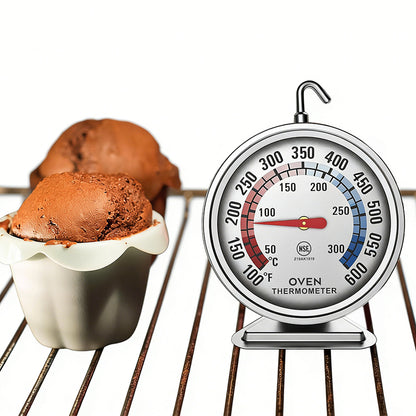 Oven Thermometer Stainless Steel Accurate Temperature Gauge for Home Kitchen