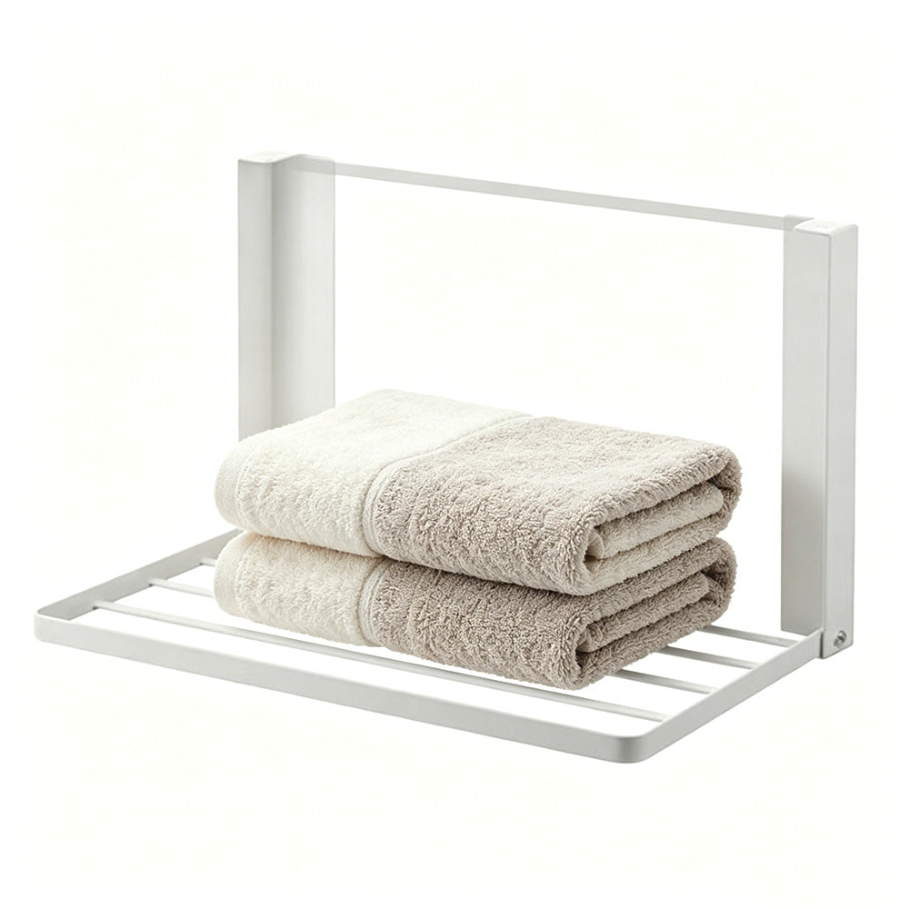 Foldable Storage Shelf for Washing Machine and Refrigerator-White