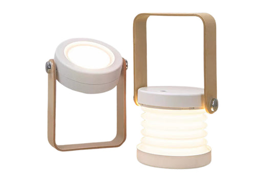 Multi Dimmable Foldable LED Night Light Table Lamp Portable Camping Flashlight-White