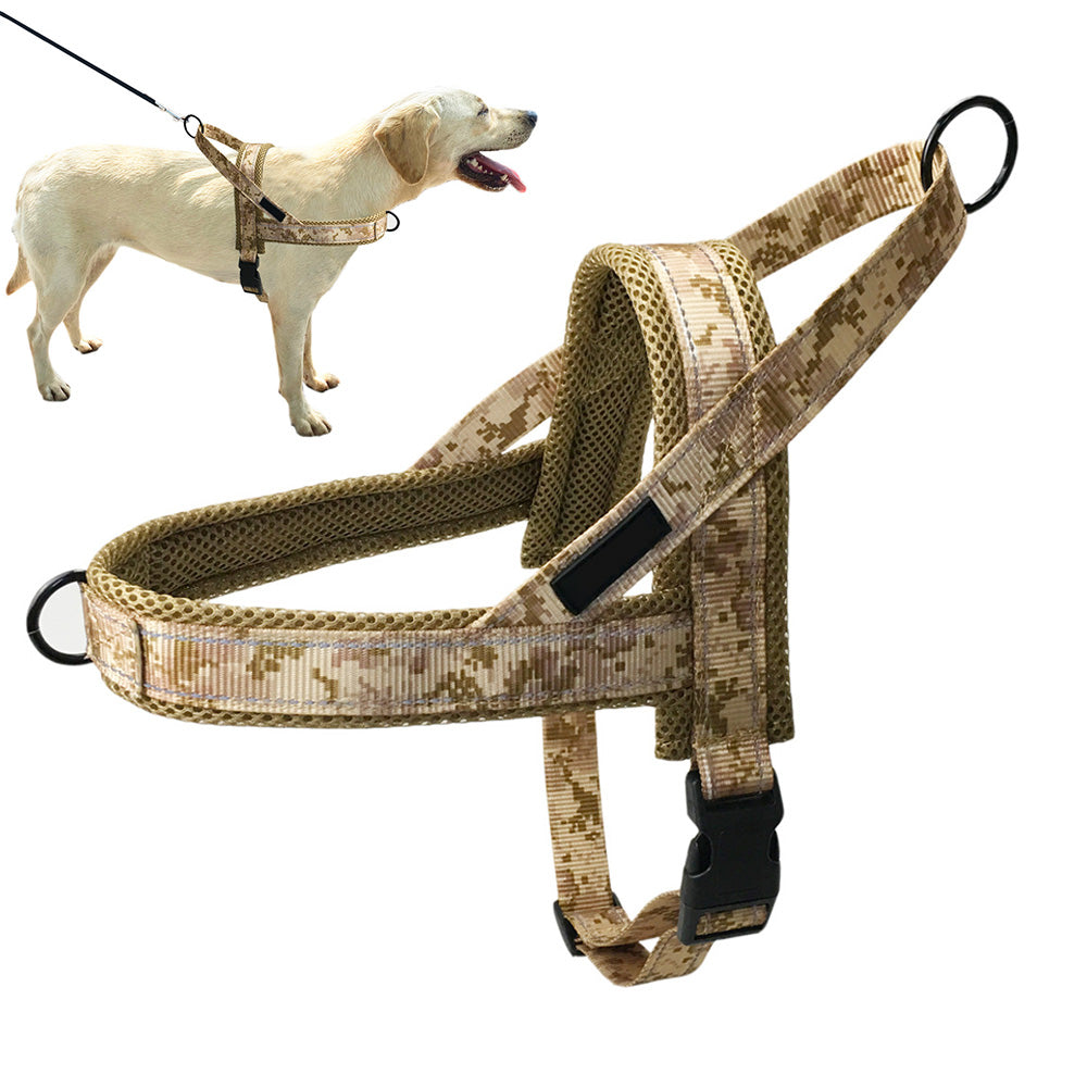 Breathable Mesh Padded Dog Harness No-Pull Vest-Green