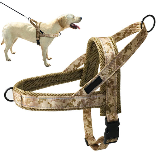 Breathable Mesh Padded Dog Harness No-Pull Vest-Green