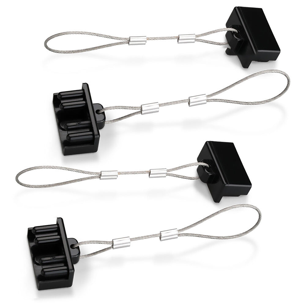 4Pcs Dust Cap Black Plug Cover Style Connectors for 50AMP Battery Caravan