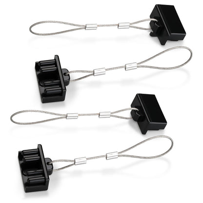 4Pcs Dust Cap Black Plug Cover Style Connectors for 50AMP Battery Caravan