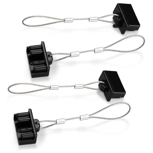 4Pcs Dust Cap Black Plug Cover Style Connectors for 50AMP Battery Caravan