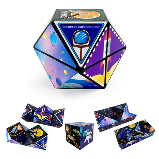 4Pcs Infinity Cube Puzzle Toys Sensory  Geometric Infinity Cube Toys Style 1