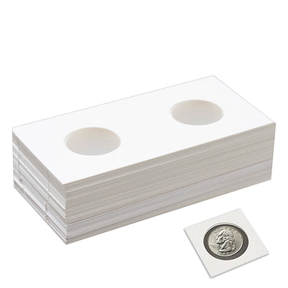 50Pcs Coin Flips Cardboard Coin Holders Protectors for Collection 27mm Inner Diameter