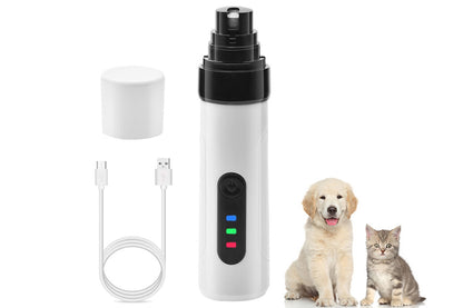 Silent Pet Nail Grinder Electric Dog Nail Trimmer Grooming Tool