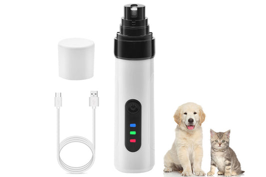 Silent Pet Nail Grinder Electric Dog Nail Trimmer Grooming Tool