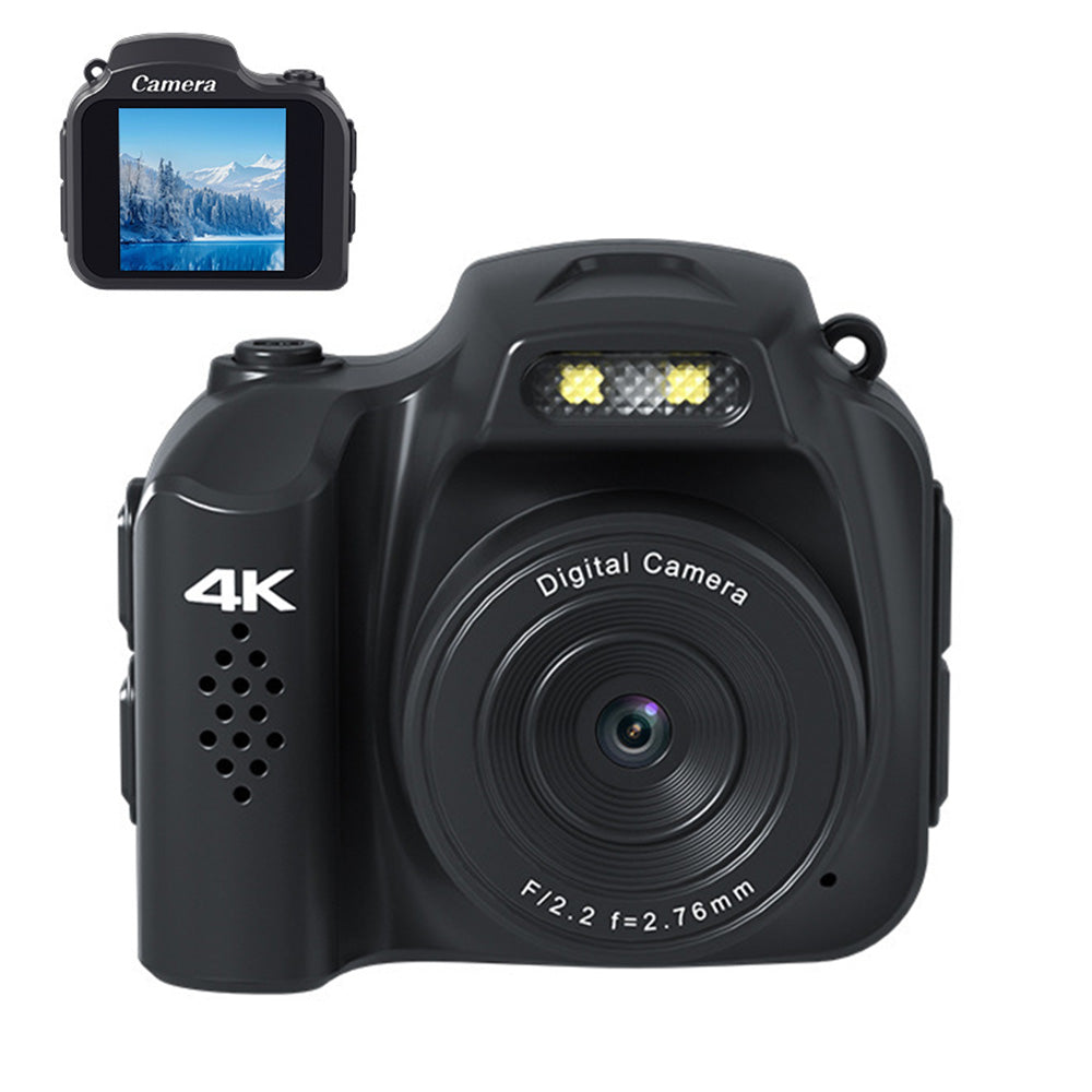 Mini Keychain Camera 4K Digital Camera Pocket-Sized Camera for Birthdays Gifts -Black