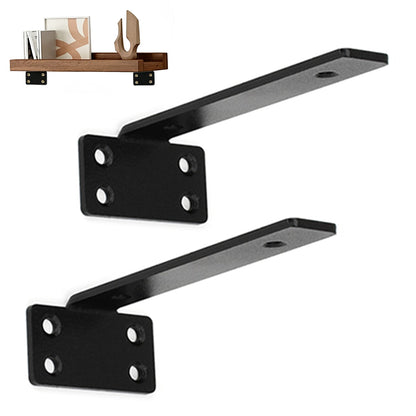 2Pcs Hidden Shelf Brackets 0.4 cm Thick for Floating Shelf Support