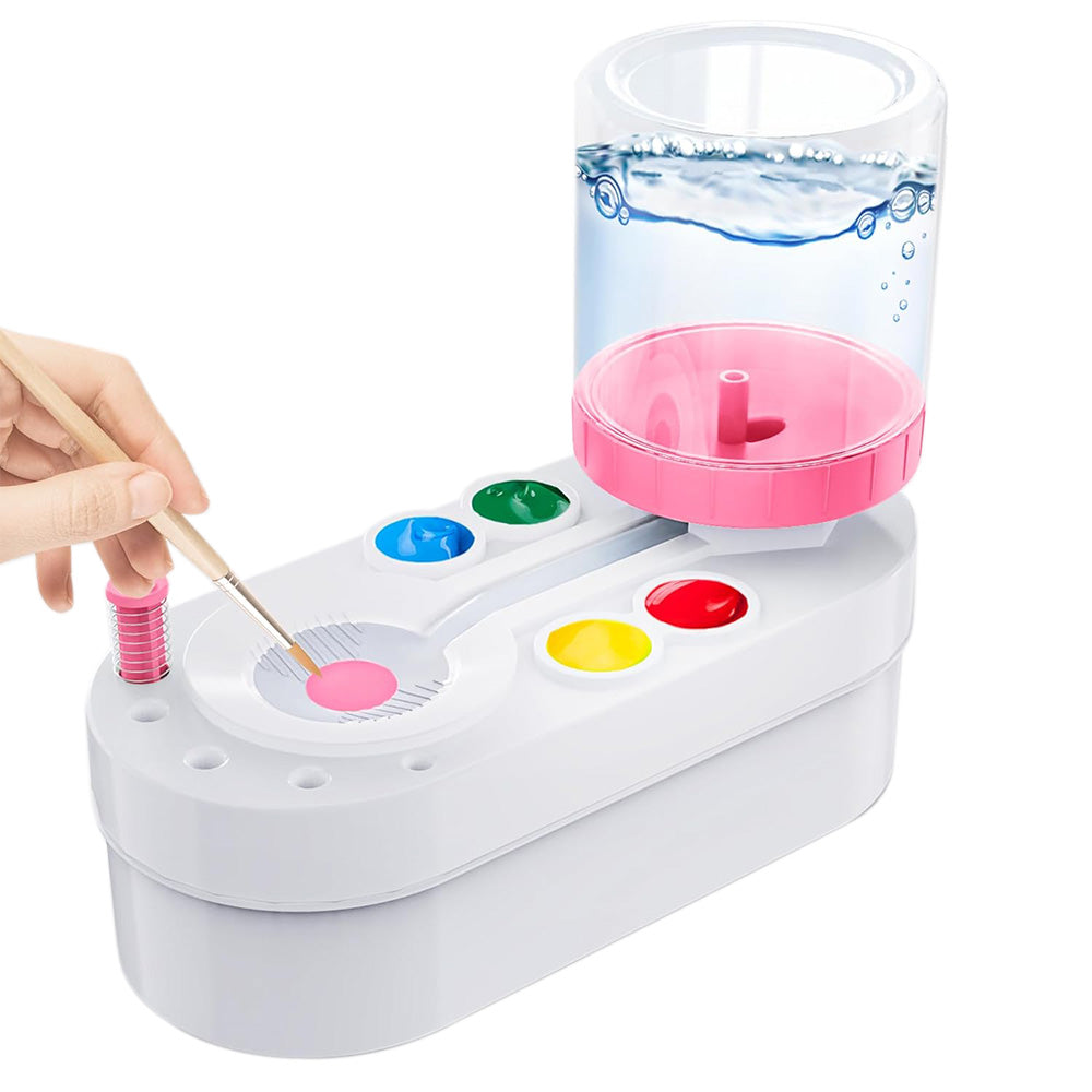Paint Brush Cleaner Paint Station Art Supplies for Kids-Pink