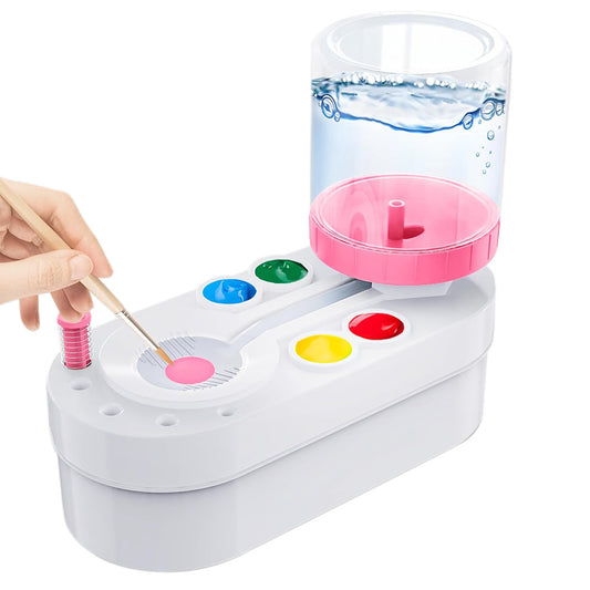 Paint Brush Cleaner Paint Station Art Supplies for Kids-Pink