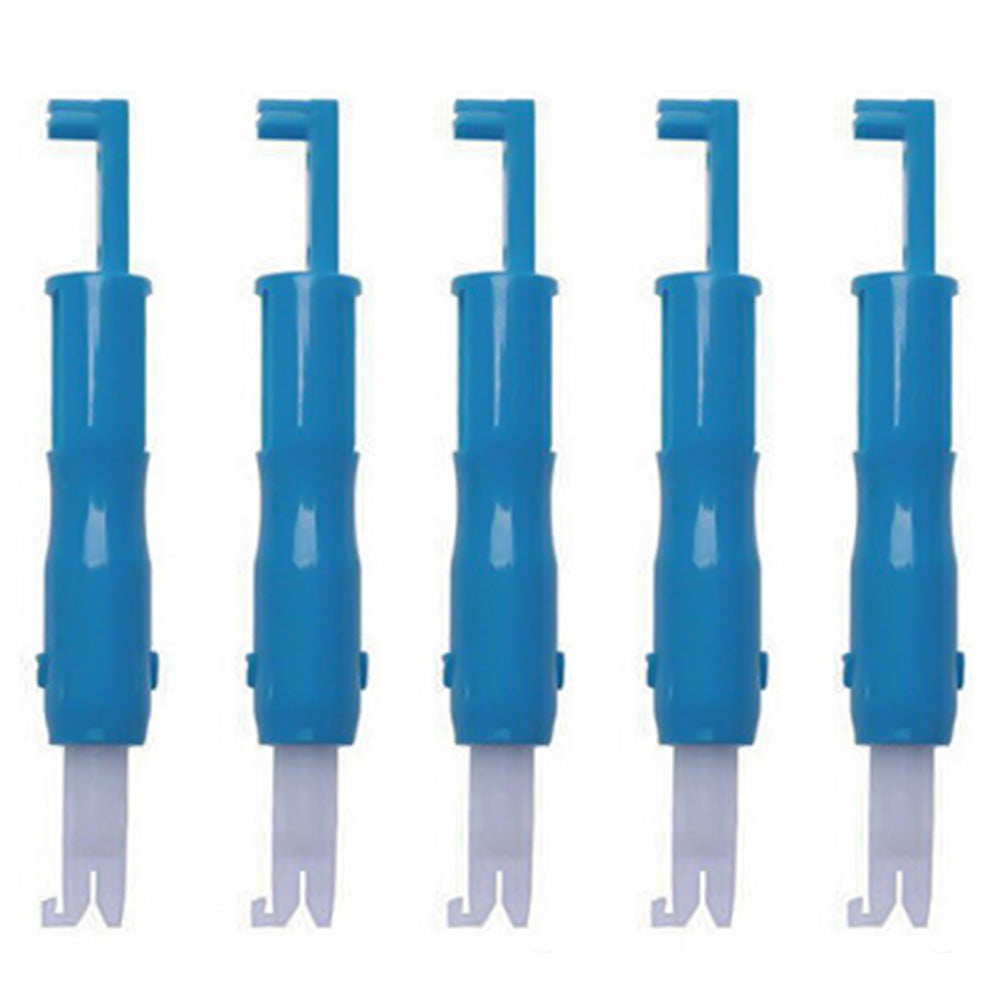 5 Pack Sewing Needle Threaders Quick Threading Tool-Blue