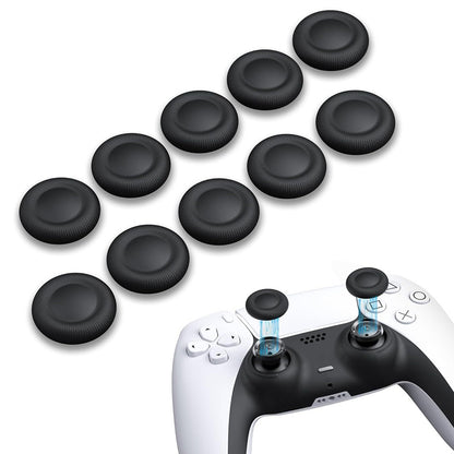 10Pcs Replacement Thumbstick Caps for PS5 PS4 Controller Joystick Covers Black