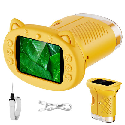 1000X Handheld Microscope 1080P Mini Pocket Digital Microscopes-Yellow