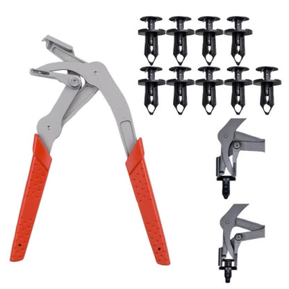 Car Clip Pliers and Disassembly Tools Automotive Snap Pliers Clip Remover Tool-Orange