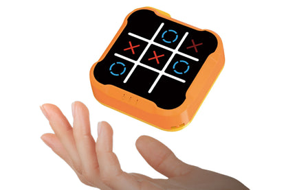 Electronic Tic-Tac Toe Game Handheld Puzzle Game Console for Kids-Orange