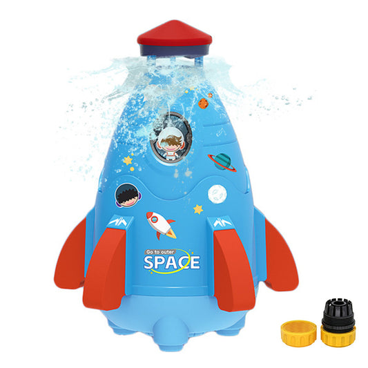 Water Pressure Lift Sprinkler Toy Sprinkler Rocket Launcher Outdoor Water Toys-Blue