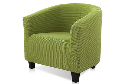 Club Chair Slipcover Stretch Barrel Chair Cover Tub Chair Slipcover -Green