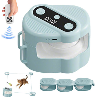 Interactive Cat Toy Automatic Moving And Enrichment Toy For Indoor Cats-Blue