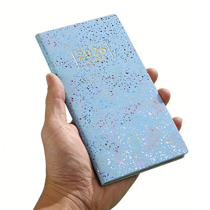 2026 Pocket Planner Calendar Portable A6 Daily Planner-Blue