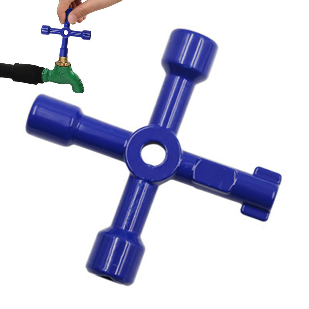 Multi-Functional Electrical Switchboards Key Lock Tools Security Switch Key Wrench-Blue